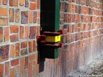 Muur richting conciërgewoning, detail.
<br/>
Gert-Jan Lobbes, 2019-04-01